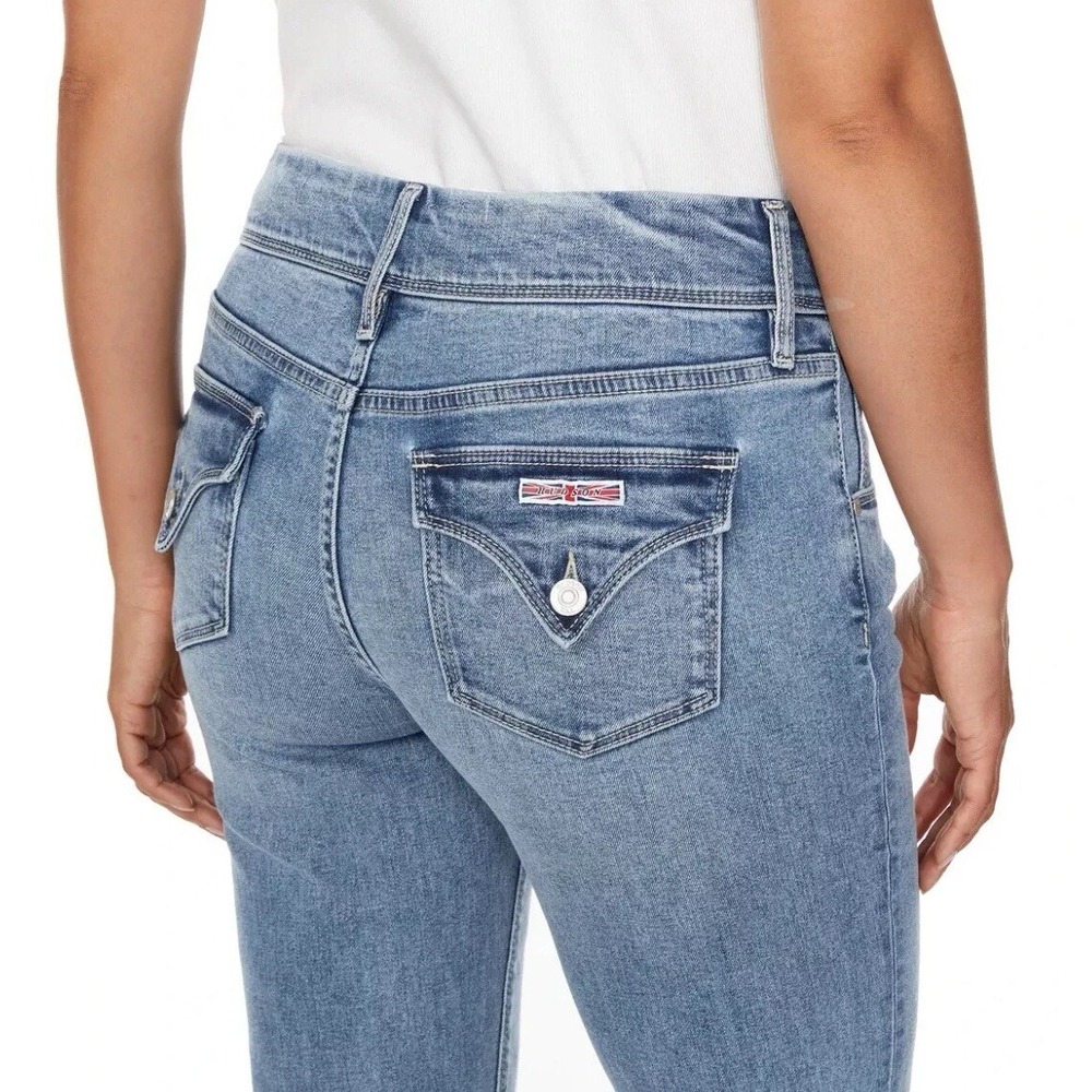 NEW Women's Hudson Midrise Straight Leg Blue Jeans Size 12 with 29" Inseam 289 - Picture 4 of 6